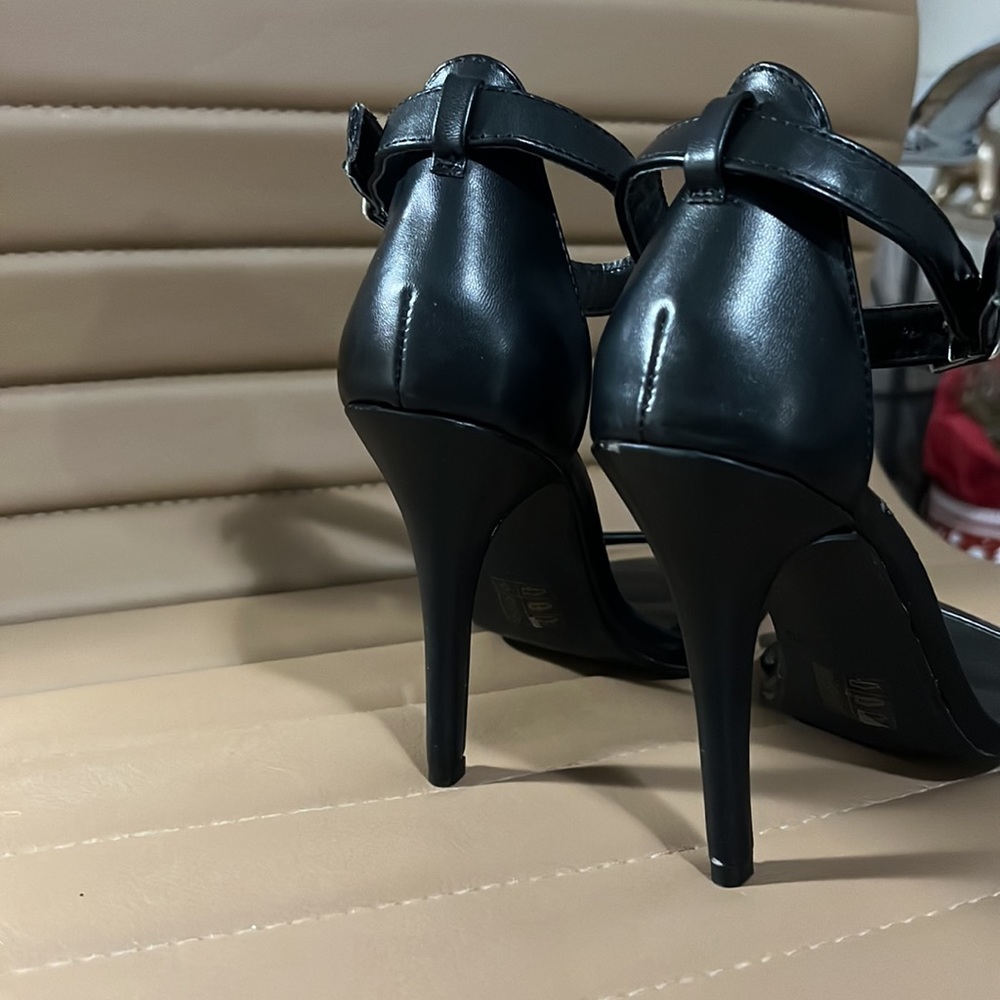 Call It Spring Black Strap Heel - Picture 4 of 5
